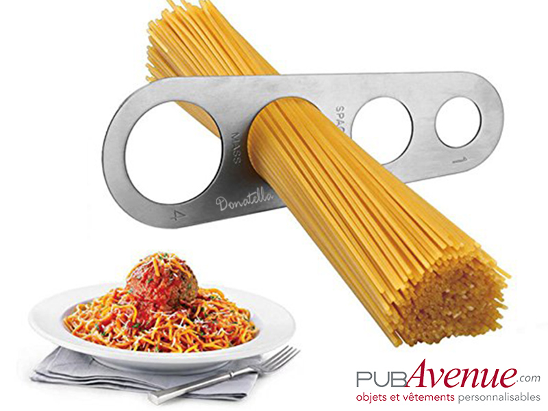 Mesureur spaghetti acier personnalisable