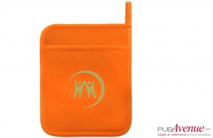 Manique de cuisine personnalisée polyester néoprène