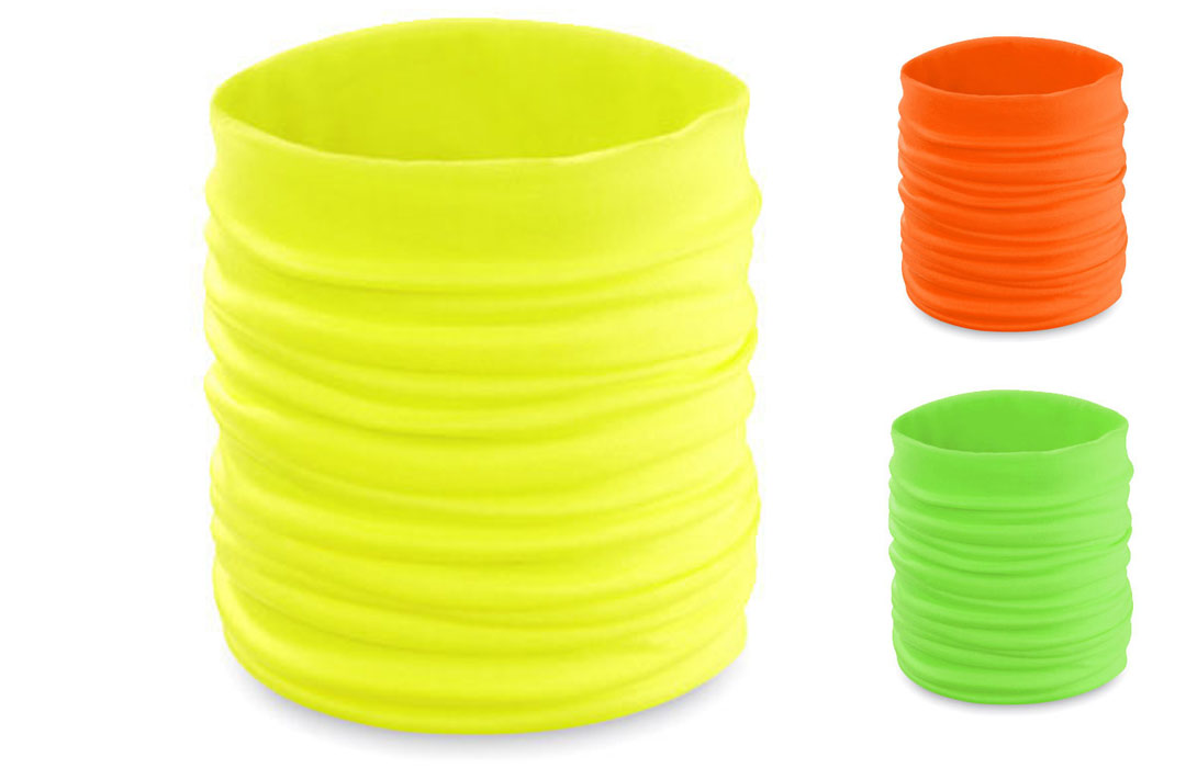 Tour de cou personnalisé multifonctions fluo