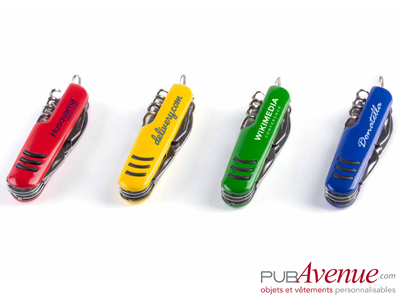 Couteau canif 9 fonctions personnalisable Couteau canif 9 fonctions personnalisable