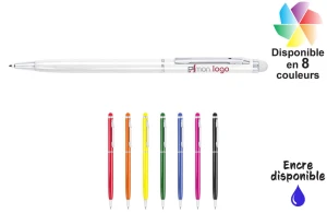 Stylet stylo bille en aluminium publicitaire personnalisé byzar 