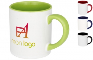 Mini mug coloré en céramique publicitaire personnalisable pas cher 