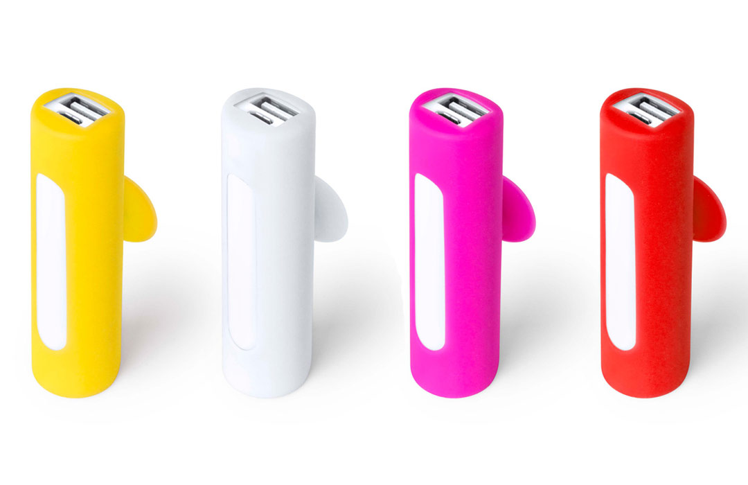 Batterie externe publicitaire avec ventouse 2200 mAh