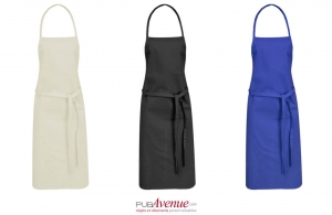 Tablier de cuisine chef sans poche