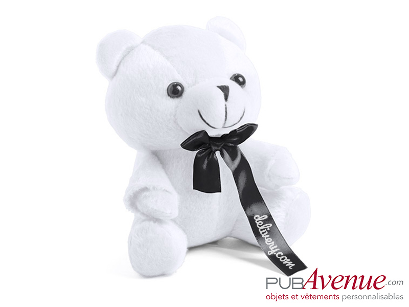 Grand ours peluche personnalisé logo texte publicitaire pas cher