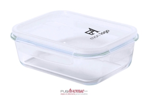 Lunch box réutilisable boîte repas en verre personnalisable avec logo 