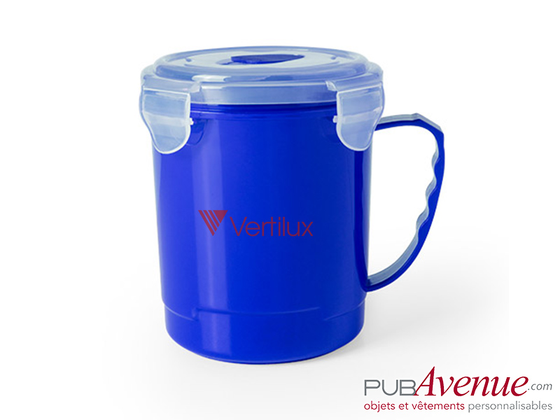 Tasse à soupe avec couvercle personnalisable Tasse à soupe avec couvercle personnalisable