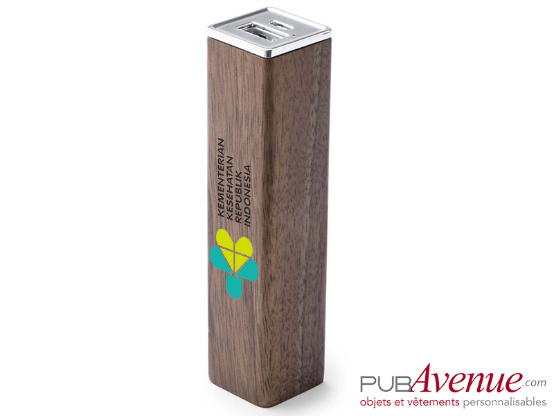 Powerbank bois 2200 mAh personnalisable Powerbank bois 2200 mAh personnalisable