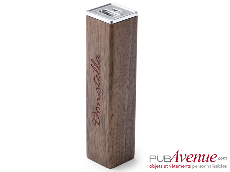 Powerbank bois personnalisable 2200 mAh Powerbank bois personnalisable 2200 mAh