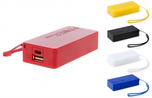 Powerbank personnalisé 4000 mAh logo texte publicitaire 