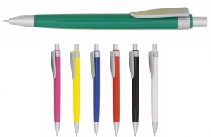 Stylo publicitaire Boder en plastique bicolore à personnaliser 