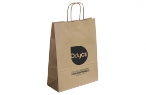 Sac en papier kraft publicitaire 32x42