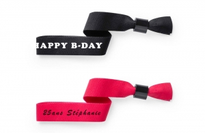 Bracelet tissus personnalisé anniversaire cadeau invités