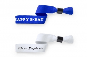 Bracelet tissus personnalisé anniversaire cadeau invités