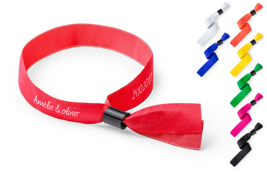 Bracelet en tissu | Goodies | Bracelet personnalisable coupe du monde de  rugby | 01687V0184745