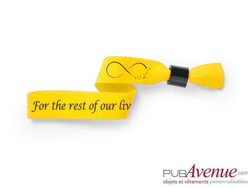 Bracelet tissus publicitaire mariage Bracelet tissus publicitaire mariage