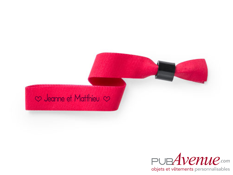 Bracelet tissus mariage personnalisé Bracelet tissus mariage personnalisé
