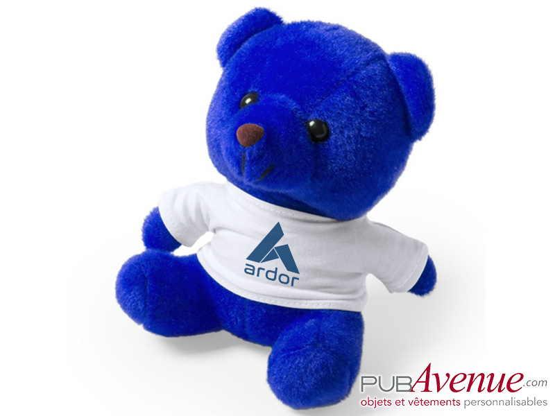 Grand ours peluche personnalisé logo texte publicitaire pas cher