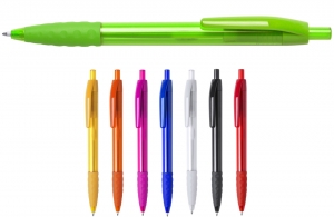 Stylo publicitaire en plastique translucide