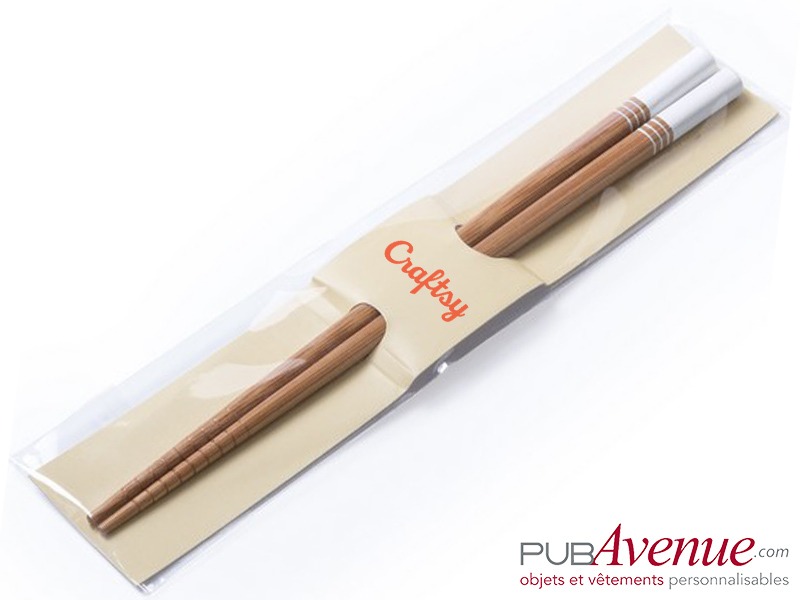 Baguettes chinoises publicitaires bambou Baguettes chinoises publicitaires bambou