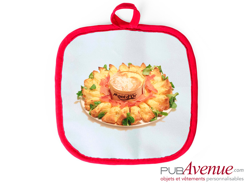 Manique cuisine blanc personnalisable Manique cuisine blanc personnalisable