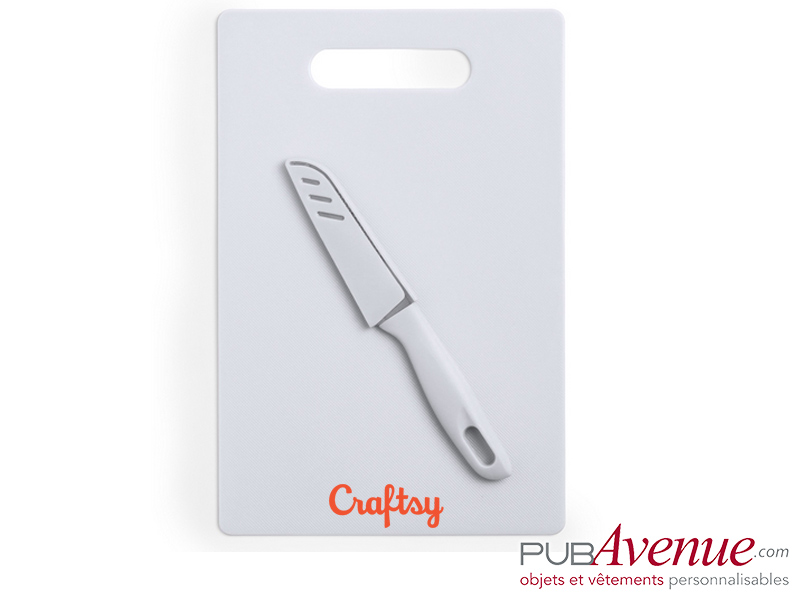 Planche cuisine personnalisable avec couteau Planche cuisine personnalisable avec couteau