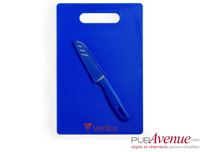 Planche cuisine avec couteau personnalisable Planche cuisine avec couteau personnalisable