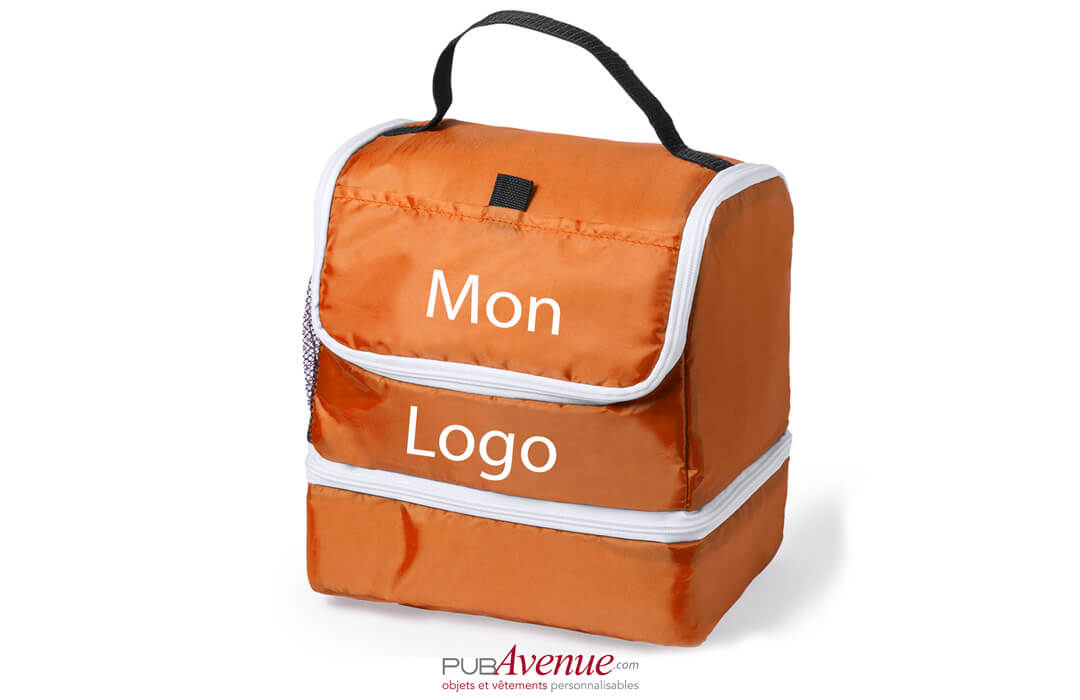 Sac isotherme repas lunch box multipoche personnalisable