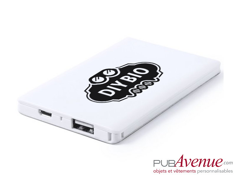 Powerbank 2000 mAh batterie de secours personnalisable Powerbank 2000 mAh batterie de secours personnalisable