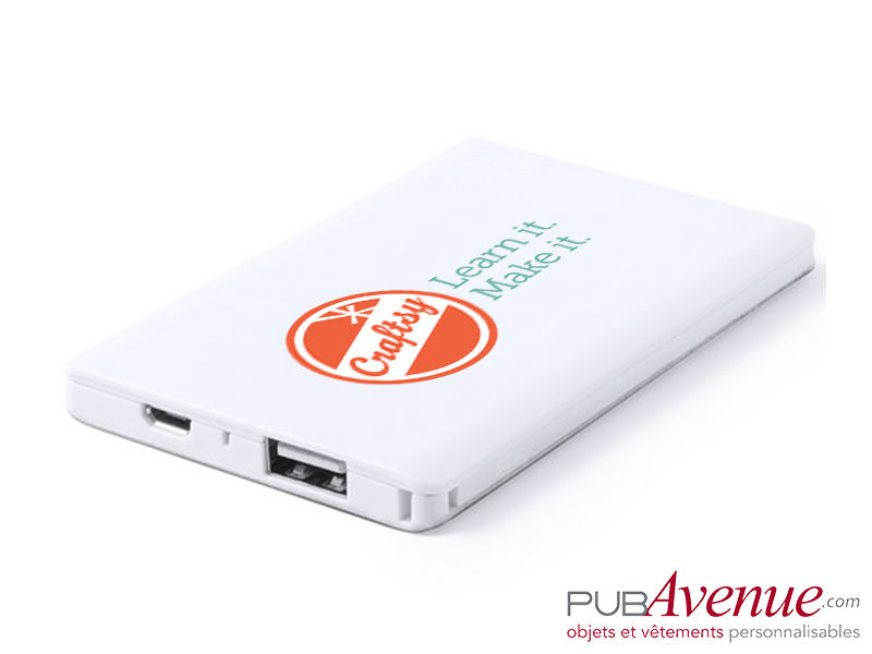 Powerbank 2000 mAh batterie de secours personnalisée Powerbank 2000 mAh batterie de secours personnalisée