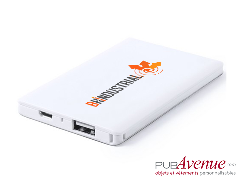 Powerbank 2000 mAh batterie de secours publicitaire Powerbank 2000 mAh batterie de secours publicitaire