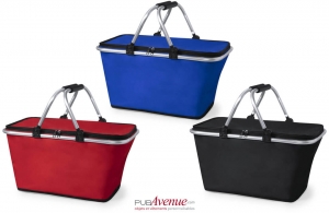 Panier isotherme pliable avec anse rabattable