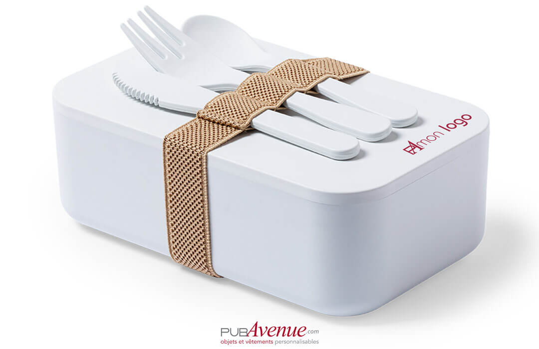 Lunch box boîte repas biodégradable avec couvert