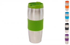 Mug isotherme personnalisé publicitaire double paroi en inox pour entreprise 