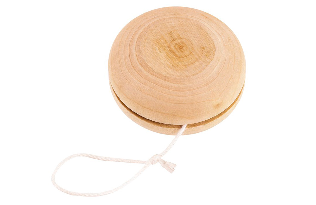Yo-yo en bois naturel à personnaliser