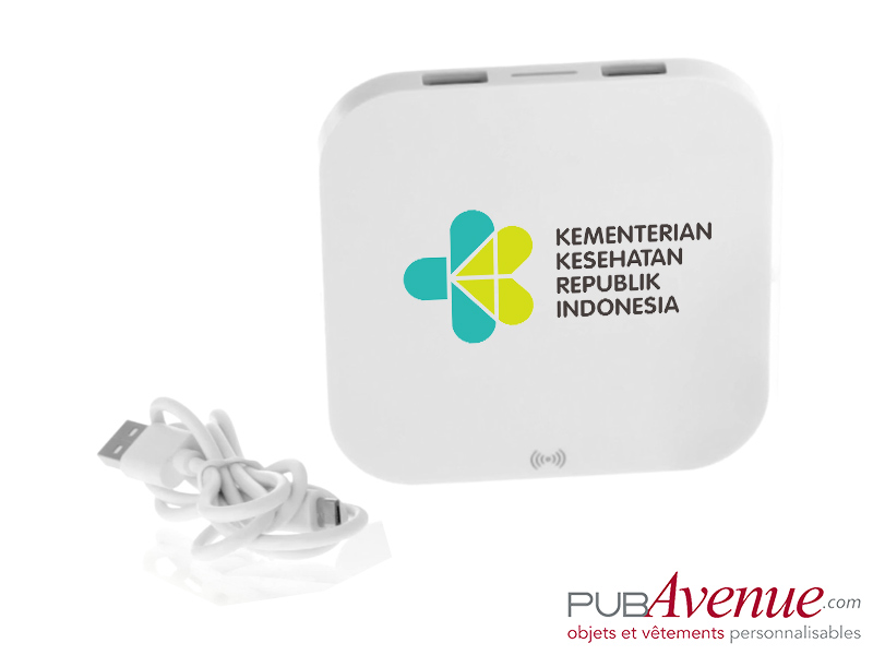 Chargeur sans fil personnalisable 2 ports USB Chargeur sans fil personnalisable 2 ports USB