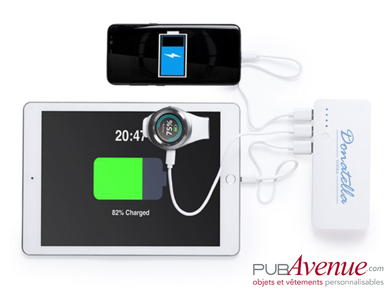 Power bank 10000 mAh chargeur personnalisable Power bank 10000 mAh chargeur personnalisable