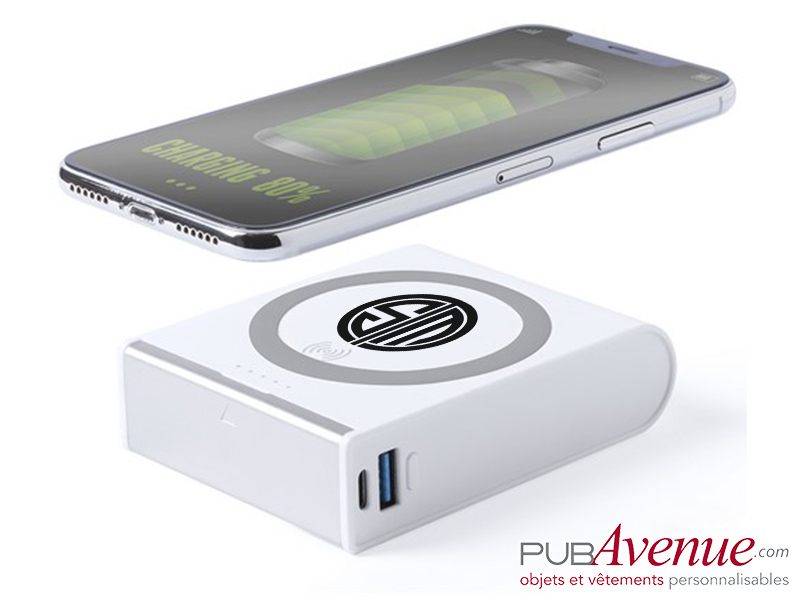 Chargeur sans fil personnalisable 8000 mAh Chargeur sans fil personnalisable 8000 mAh