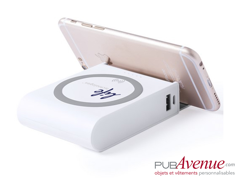 Chargeur sans fil 8000 mAh personnalisable Chargeur sans fil 8000 mAh personnalisable