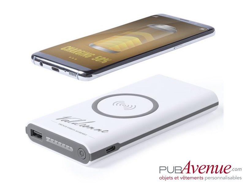 Chargeur sans fil personnalisable 6000 mAh Chargeur sans fil personnalisable 6000 mAh
