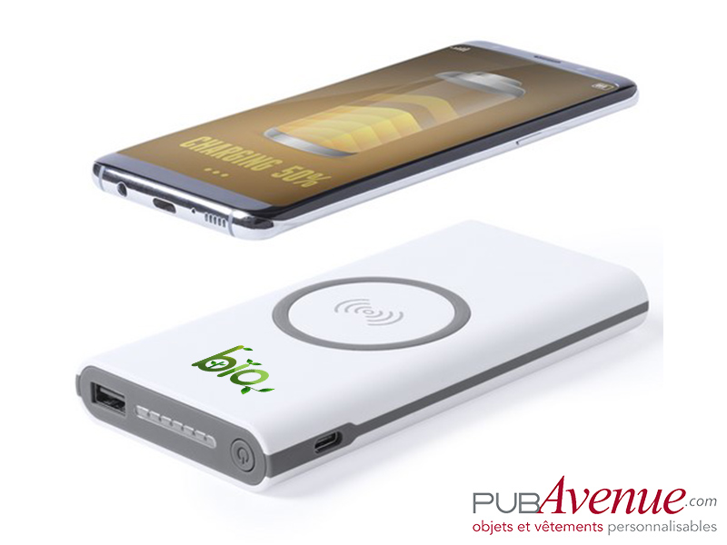 Chargeur sans fil 6000 mAh personnalisable Chargeur sans fil 6000 mAh personnalisable