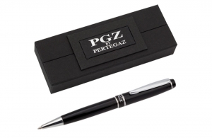 Parure de stylo Glob de Pertegaz à personnaliser pour cadeau comité entreprise 