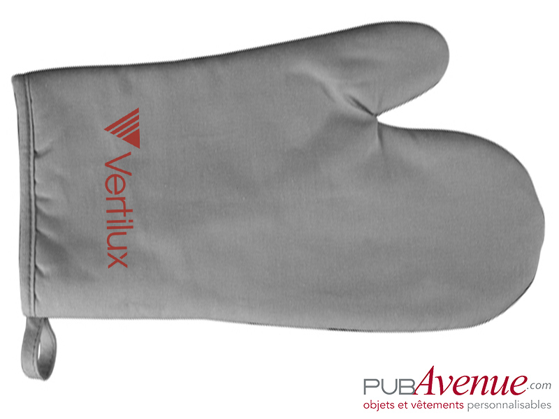 Gant cuisine personnalisable gris Gant cuisine personnalisable gris