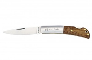 Couteau bois personnalisable avec cran d’arrêt