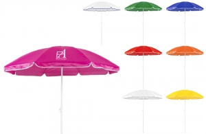 Parasol publicitaire de plage à personnaliser