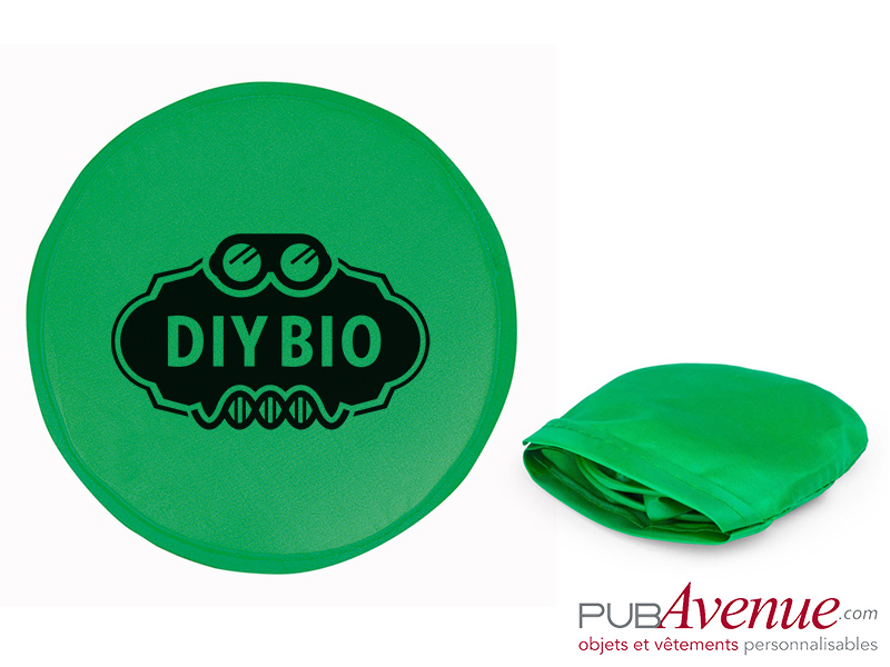 Frisbee pliable personnalisable avec pochette Frisbee pliable personnalisable avec pochette
