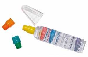 Crayon de cire avec 6 mines interchangeables à personnaliser 