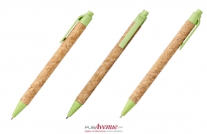 Stylo écologique en liège et paille de blé