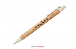 Stylo écologique en liège et paille de blé