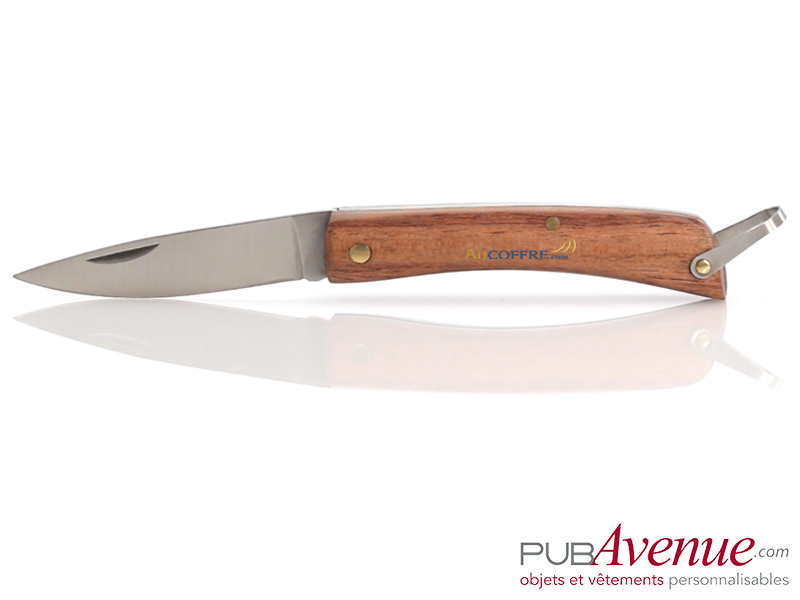 Couteau pliable personnalisé en bois Couteau pliable personnalisé en bois